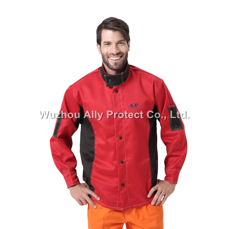 AP-6850 Red & Black FR Welding Jacket